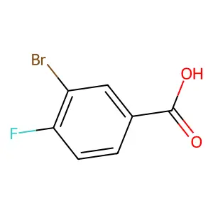 3-Bromo-4-fluorobenzoic acid structure