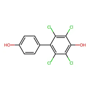 2,3,5,6-Tetrachloro-4,4'-biphenyldiol structure