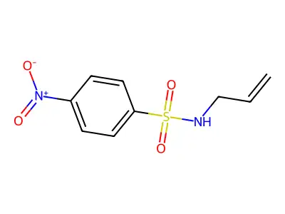 4-nitro-N-prop-2-enylbenzenesulfonamide structure