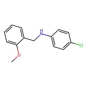 4-chloro-N-[(2-methoxyphenyl)methyl]aniline structure