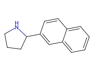 2-(2-Naphthalenyl)pyrrolidine structure