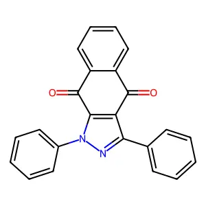 1,3-Diphenylbenzo[f]indazole-4,9-dione structure