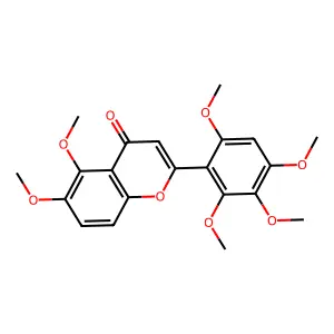 5,6,2',3',4',6'-Hexamethoxyflavone structure