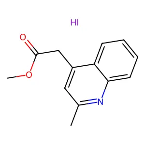 Methyl 2-(2-methylquinolin-4-yl)acetate Hydroiodide structure