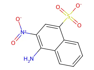4-Amino-3-nitronaphthalene-1-sulfonate structure