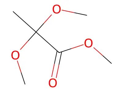 Methyl 2,2-dimethoxypropionate structure