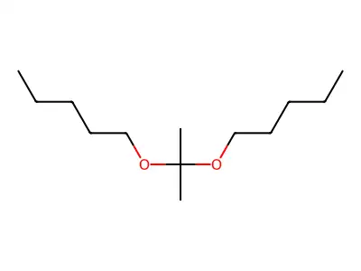 Acetone, dipentyl acetal structure