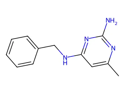 N4-benzyl-6-methylpyrimidine-2,4-diamine structure