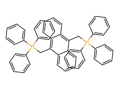 (Anthracene-9,10-diylbis(methylene))bis(triphenylphosphonium) structure