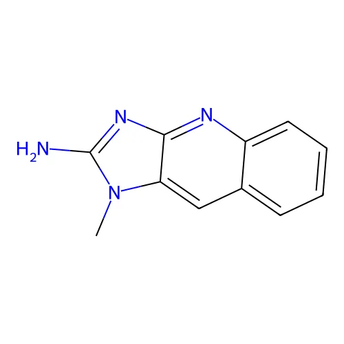 1H-Imidazo(4,5-b)quinolin-2-amine, 1-methyl- structure