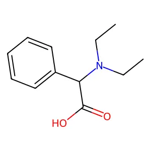 (R)-2-(diethylamino)-2-phenylacetic acid structure