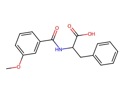 Phenylalanine, N-(3-methoxybenzoyl)- structure