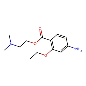 Benzoic acid, 4-amino-2-ethoxy-, 2-(dimethylamino)ethyl ester structure