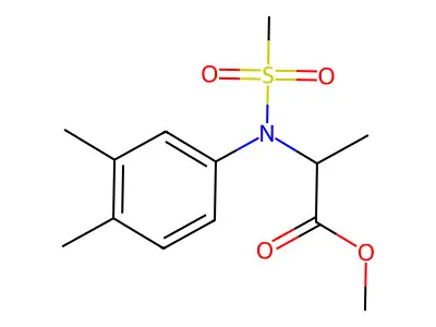 methyl (2S)-2-[N-(3,4-dimethylphenyl)methanesulfonamido]propanoate structure