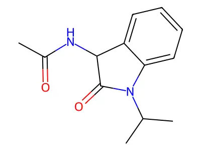 N-(2-oxo-1-propan-2-yl-3H-indol-3-yl)acetamide structure