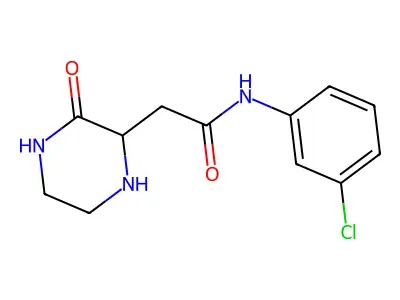 N-(3-chlorophenyl)-2-(3-oxopiperazin-2-yl)acetamide structure