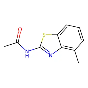 N-(4-methyl-1,3-benzothiazol-2-yl)acetamide structure