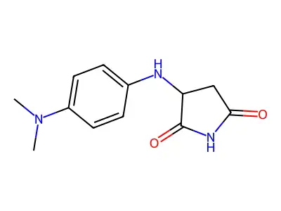 3-[4-(Dimethylamino)anilino]pyrrolidine-2,5-dione structure