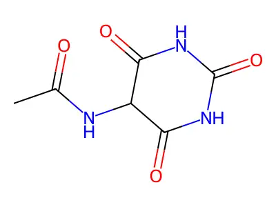 Acetamide, N-(hexahydro-2,4,6-trioxo-5-pyrimidinyl)- structure
