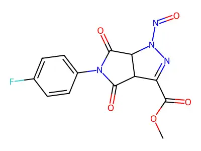 C13H9FN4O5 structure