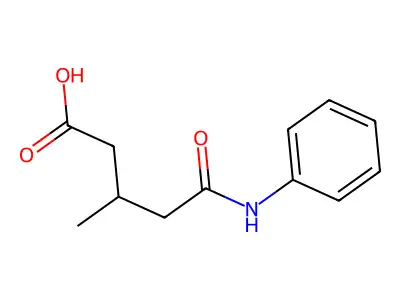 5-Anilino-3-methyl-5-oxopentanoic acid structure