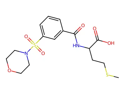 4-(Methylsulfanyl)-2-{[3-(morpholine-4-sulfonyl)phenyl]formamido}butanoic acid structure