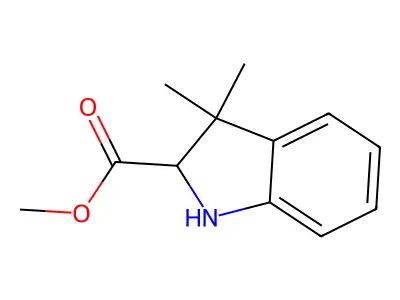 Methyl 3,3-dimethylindoline-2-carboxylate structure