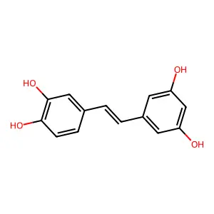 4-(2-(3,5-Dihydroxyphenyl)Ethenyl)Benzene-1,2-Diol structure