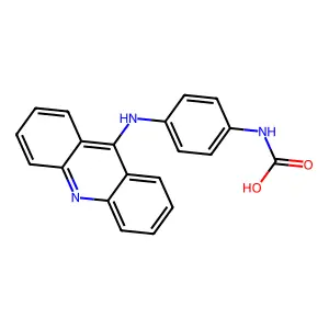 Carbanilic acid, p-(9-acridinylamino)- structure