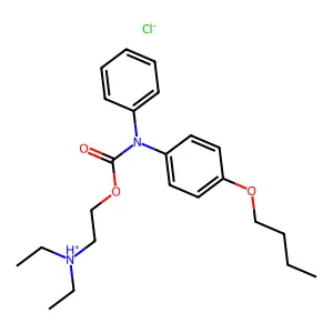 2-(Diethylamino)ethyl (4-butoxyphenyl)phenylcarbamate--hydrogen chloride (1/1) structure