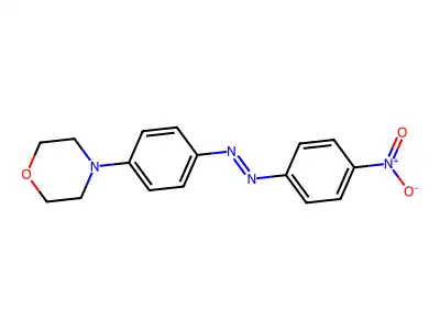 (4-Morpholin-4-ylphenyl)(4-nitrophenyl)diazene structure
