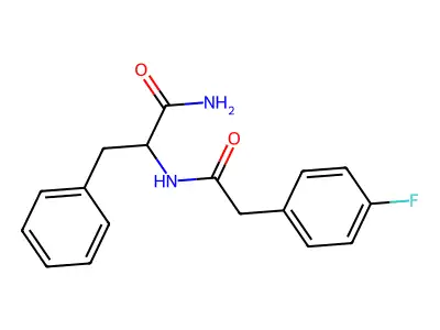 2-[[2-(4-Fluorophenyl)acetyl]amino]-3-phenylpropanamide structure