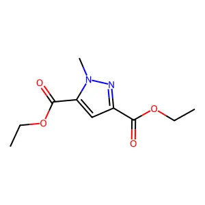 Diethyl 1-methyl-1H-pyrazole-3,5-dicarboxylate structure
