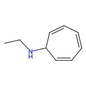 2,4,6-Cycloheptatriene-1-ethylamine structure