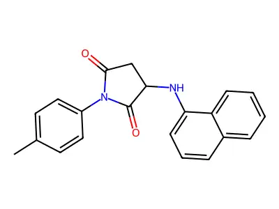 1-(4-Methylphenyl)-3-(naphthalen-1-ylamino)pyrrolidine-2,5-dione structure