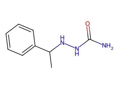 2-(1-Phenylethyl)hydrazine-1-carboximidic acid structure