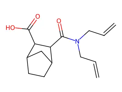 3-[(Diallylamino)carbonyl]bicyclo[2.2.1]heptane-2-carboxylic acid structure