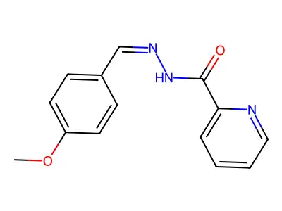 N-[(1Z)-2-(4-methoxyphenyl)-1-azavinyl]-2-pyridylcarboxamide structure