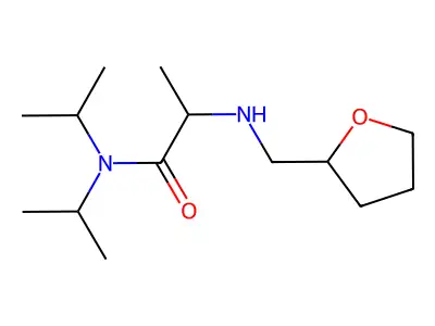 N,N-Bis(1-methylethyl)-2-[[(tetrahydro-2-furanyl)methyl]amino]propanamide structure