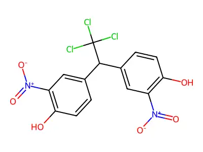 Phenol, 4,4'-(2,2,2-trichloroethylidene)bis[2-nitro- structure