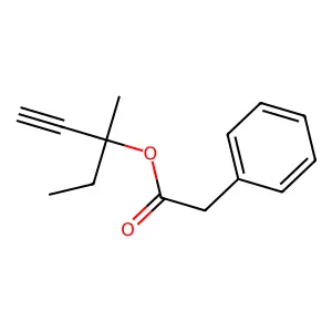 3-Methylpent-1-yn-3-yl phenylacetate structure