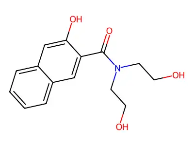 3-Hydroxy-N,N-bis(2-hydroxyethyl)-2-naphthamide structure