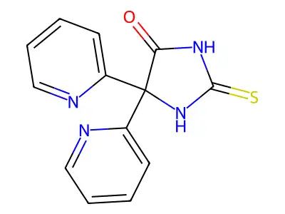 5,5-Bis(2-pyridyl)-2-thiohydantoin structure