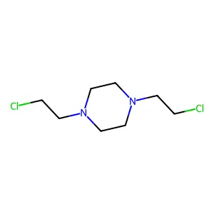 Piperazine, 1,4-bis(2-chloroethyl)- structure
