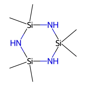 2,2,4,4,6,6-Hexamethylcyclotrisilazane structure
