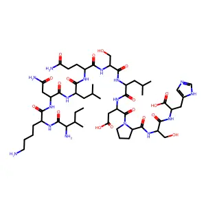 Cholecystokinin (10-20) structure