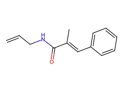 2-methyl-3-phenyl-N-prop-2-enylprop-2-enamide structure