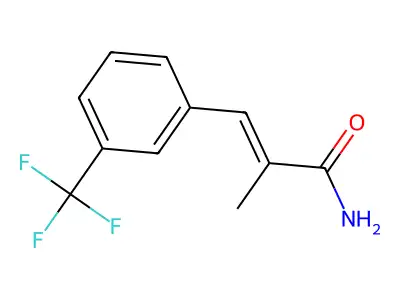 2-Methyl-3-[3-(trifluoromethyl)phenyl]prop-2-enamide structure