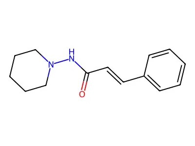 3-phenyl-N-piperidin-1-ylprop-2-enamide structure