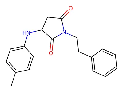 1-Phenethyl-3-(p-tolylamino)pyrrolidine-2,5-dione structure